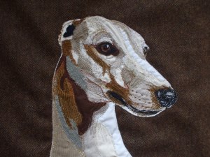 A commissioned embroi