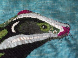 An Embroidered Cushion Cover