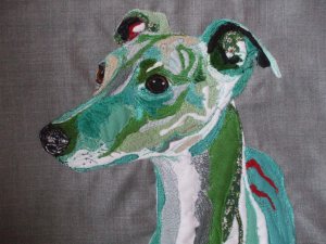 A commissioned embroidery