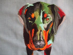 An embroidered Commission