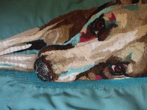 A commissioned embroidery