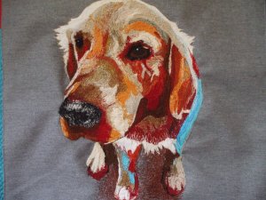 An embroidered commission