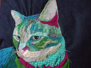 An Embroidered Cushion Cover